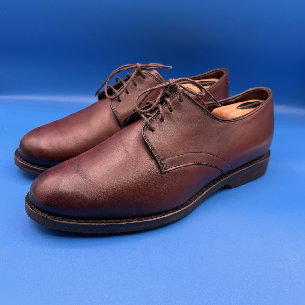 Allen Edmonds 8.5 EEE 3E Dark Chili Calfskin Leather LAX Derby Dress Shoes 3016